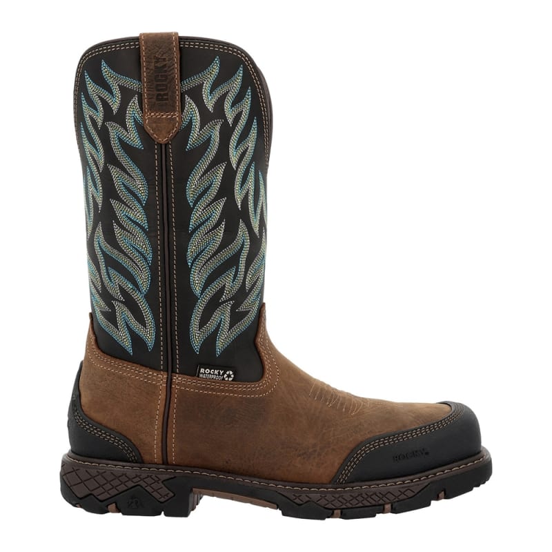 Rocky Ironhawk 12 Inch Composite Toe Waterproof Pull On Western Work Boot RKW0466