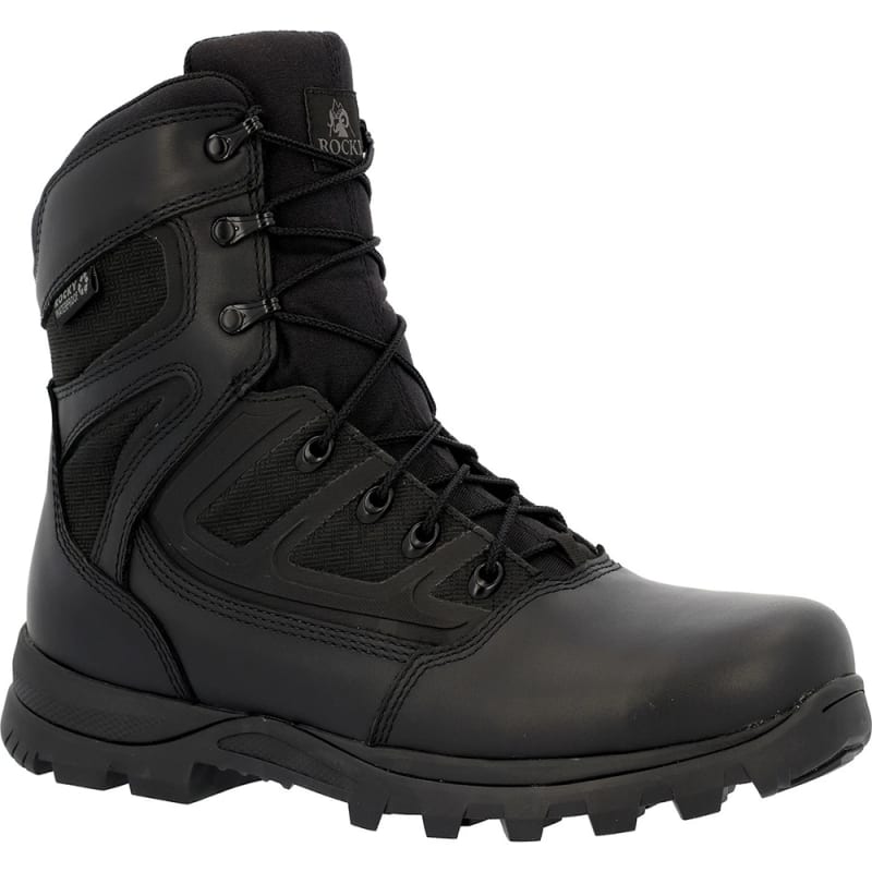 Rocky Enforcer 8 Inch Soft Toe Waterproof Slip Resistant Side Zipper Public Service Duty Boot RKD0137