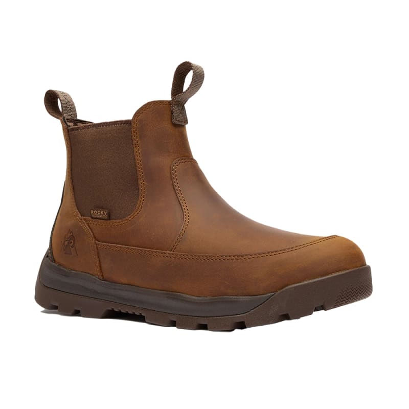 Rocky Backlands 6 Inch Soft Toe Waterproof Chelsea Slip On Slip Resistant Outdoor Work Boot RKS0721
