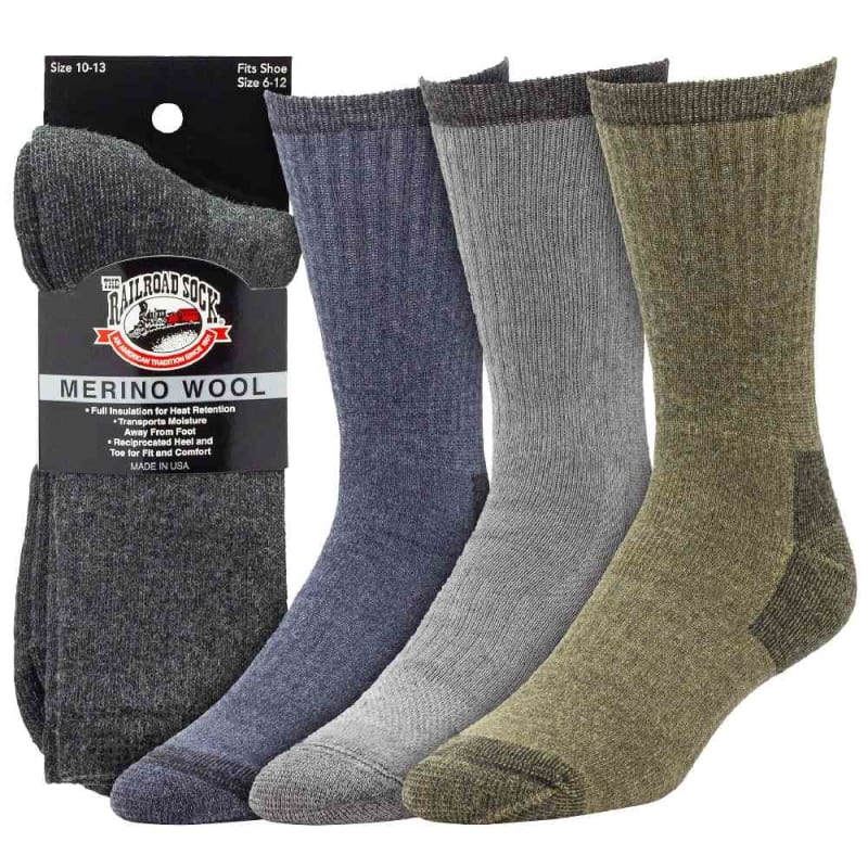 Railroad Socks Merino Wool Crew Socks  2965