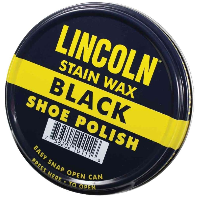 Lincoln Usmc Black Stain Wax Shoe Polish 10110