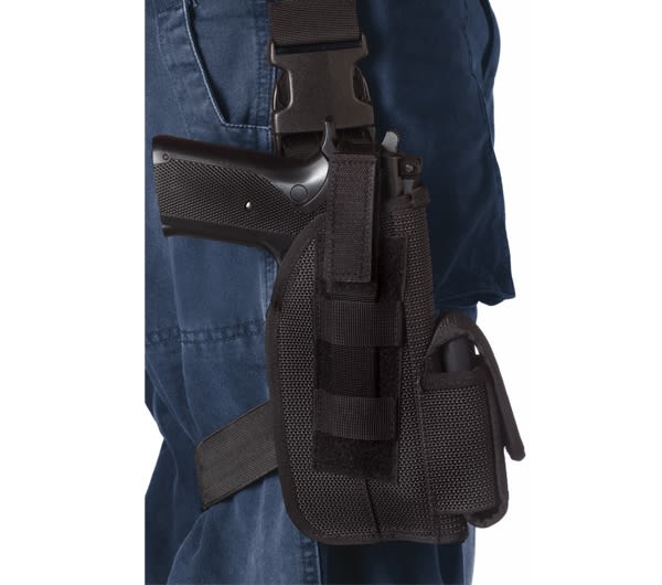 Rothco Black Tactical Holster with Leg Strap 10550