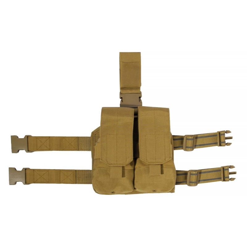 Rothco Coyote Brown Drop Leg Double Mag Pouch - 10791.