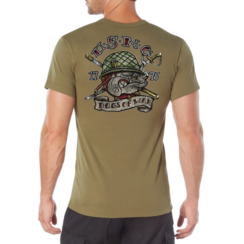 Rothco Coyote Usmc Dogs Of War T-shirt 11765