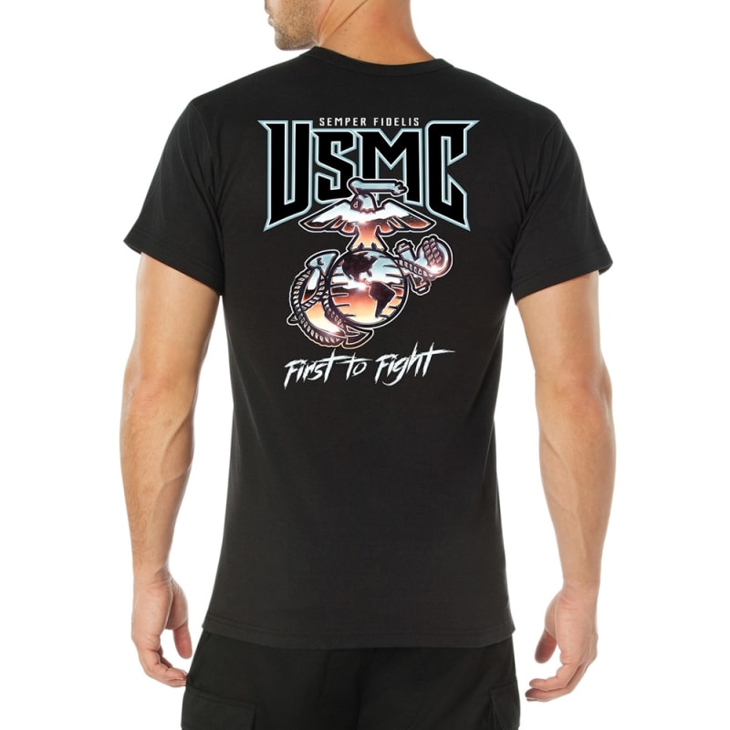 Rothco Usmc First To Fight T-shirt 11790