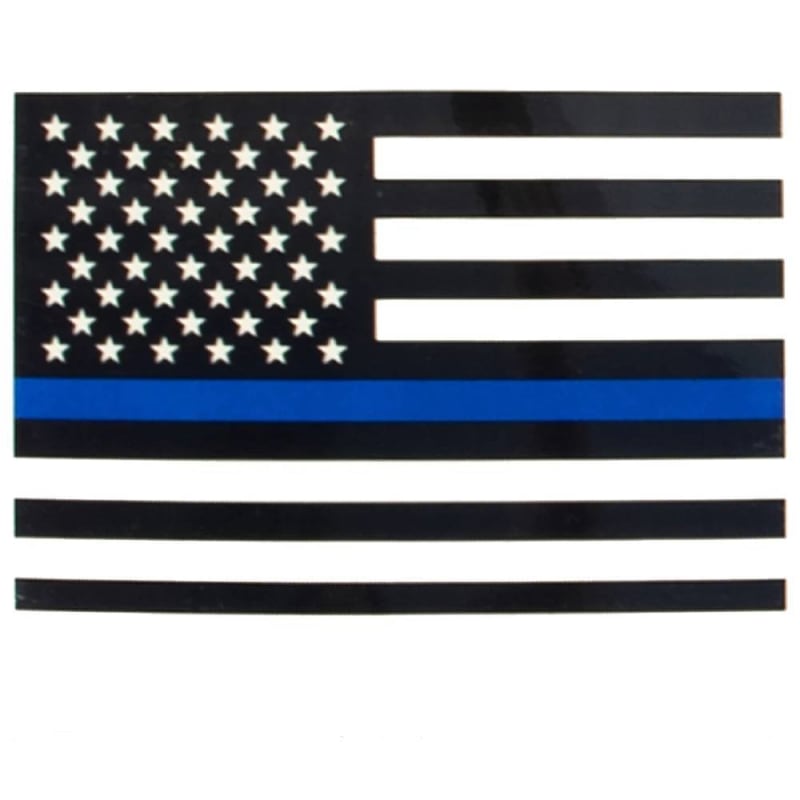 Rothco Transparent Thin Blue Line Flag Decal 12931