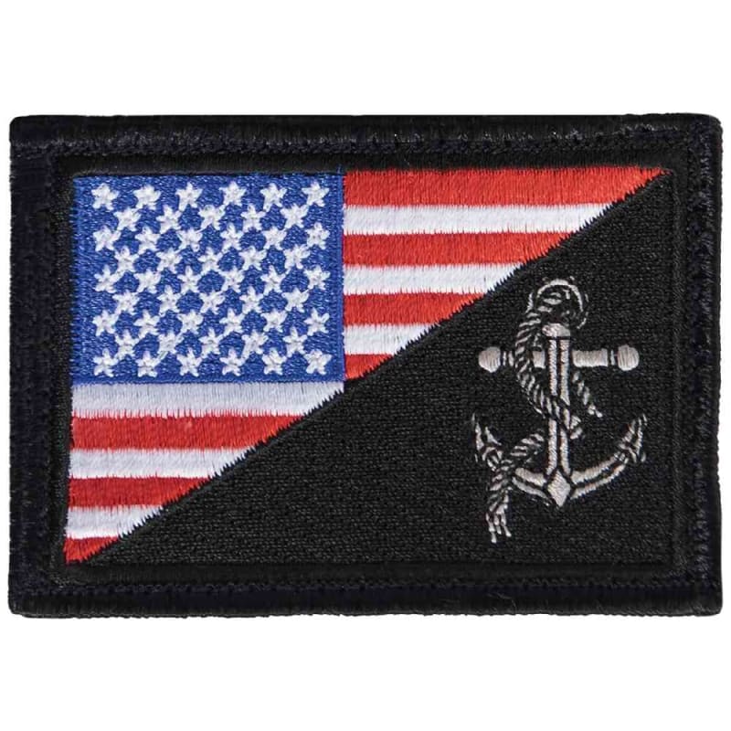 Rothco USN Anchor US Flag Morale Patch 18960