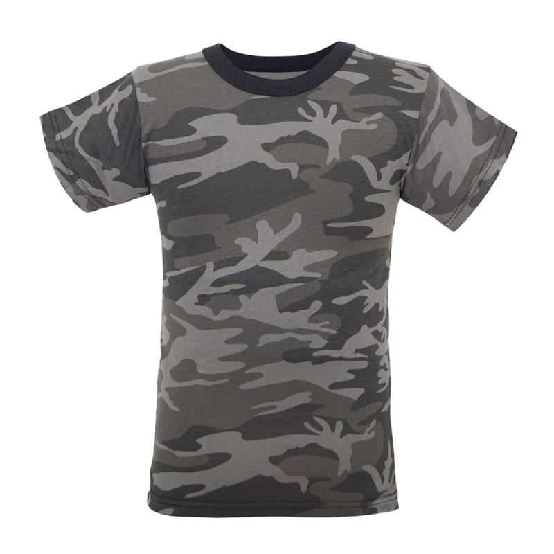 Rothco Kids Black Camo T-Shirt - 2174