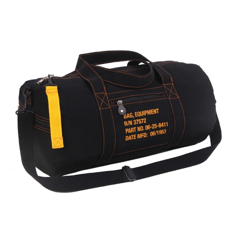 Rothco Black Canvas Equipment Bag 22334