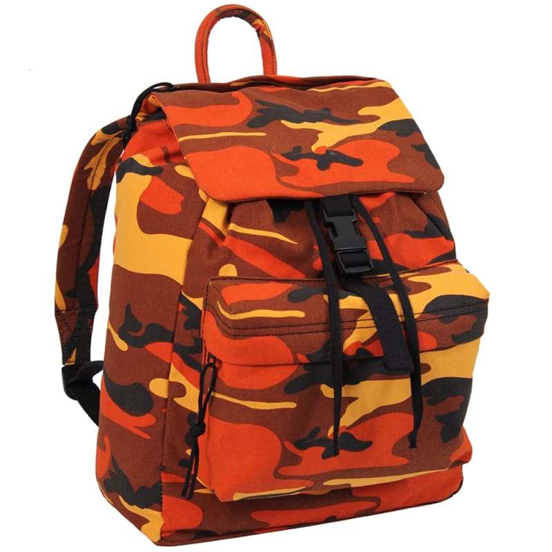 Rothco Savage Orange Camo Canvas Day Pack 2382
