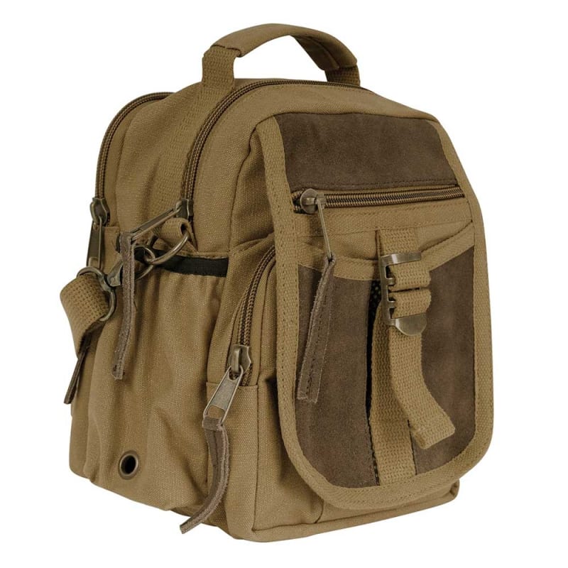 Rothco Vintage Canvas N Leather Travel Shoulder Bag 28361
