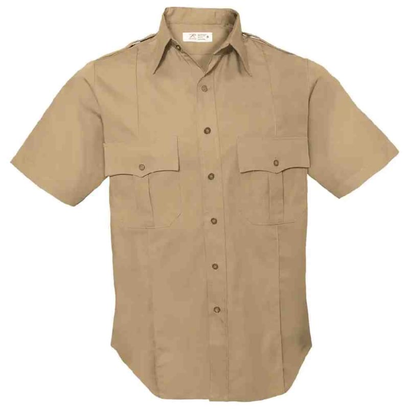 Rothco Khaki Short Sleeve Uniform Shirt - 30035