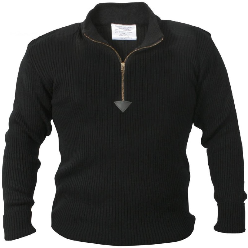 Rothco Black Acrylic Commando Sweater 3390