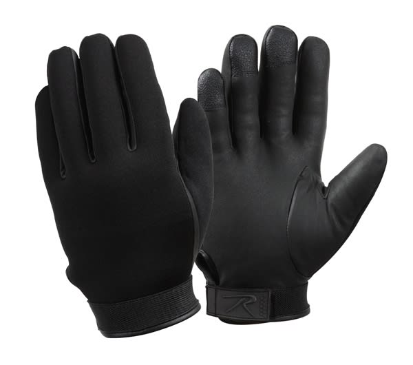 Rothco Black Cold Weather Rubber Duty Gloves - 3558