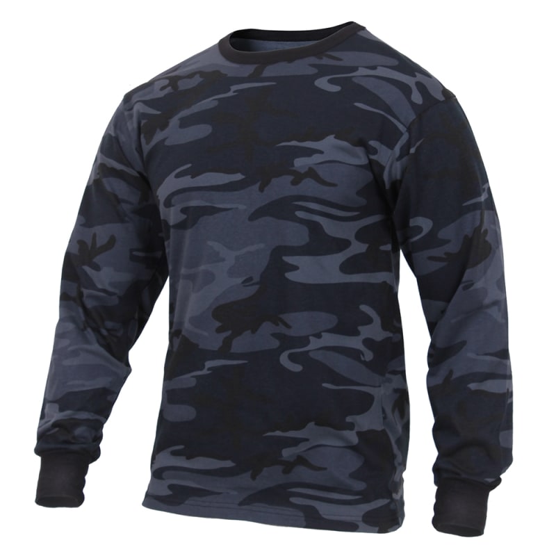 Rothco Midnight Blue Camo Long Sleeve T-Shirt 3637