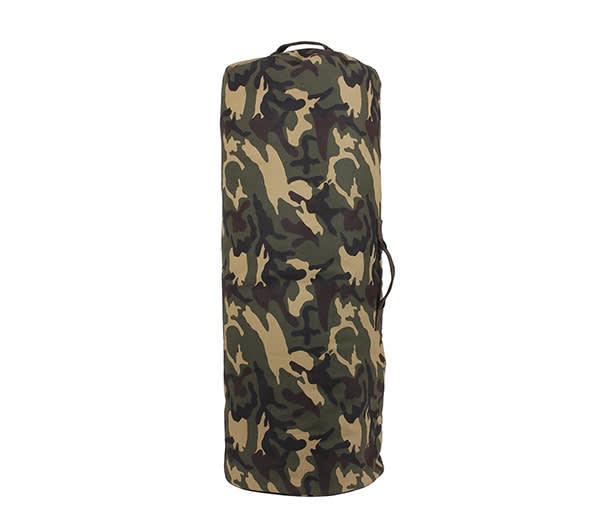 Rothco Woodland Camo Zipper Canvas Duffle Bag - 3689