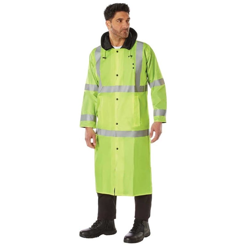 Rothco Hooded Reflective Rain Parka - 3905
