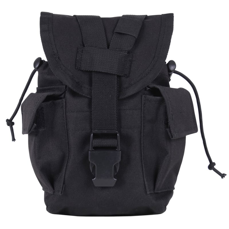 Rothco Black Molle Canteen Utility Pouch 40014