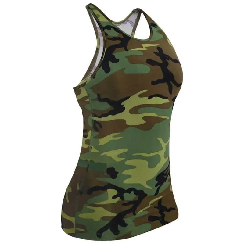 Womens Camo Workout Performance Tank Top 44080