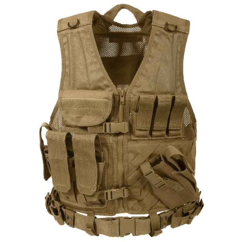 Rothco Coyote Tactical Cross Draw Vest 4491