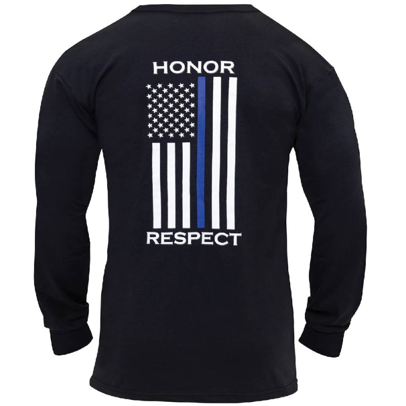 Rothco Thin Blue Line Honor and Respect T-Shirt 4785