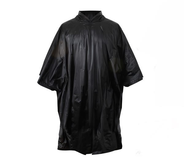 Rothco Black Rip-Stop Poncho - 4958