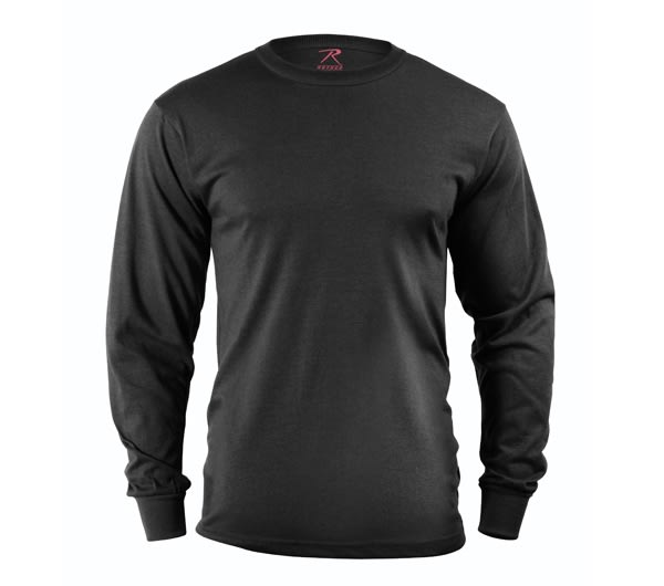 Rothco Black Long Sleeve T-shirt - 60212