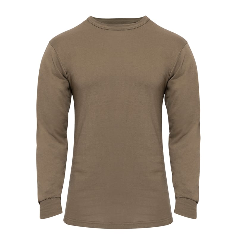 Rothco Brown Long Sleeve Solid T-Shirt - 60217