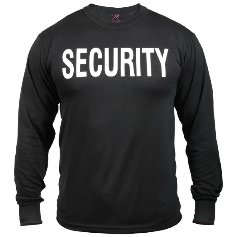 Rothco Long Sleeve Two-Sided Security T-Shirt 60230