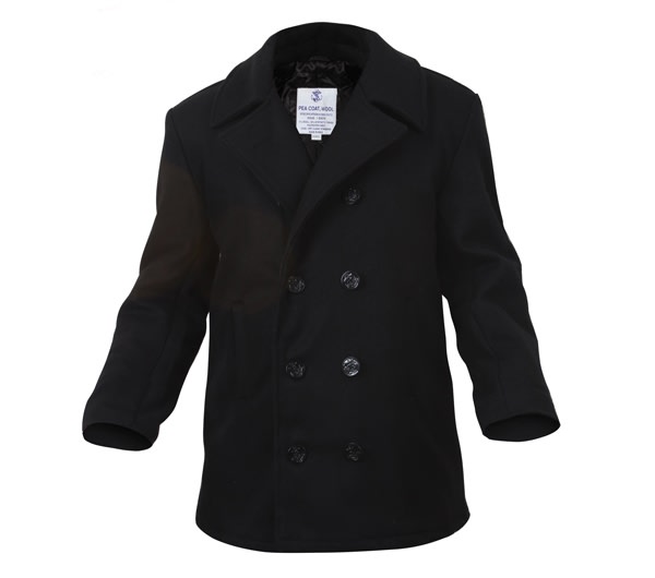 Rothco Black Pea Coat - 7070