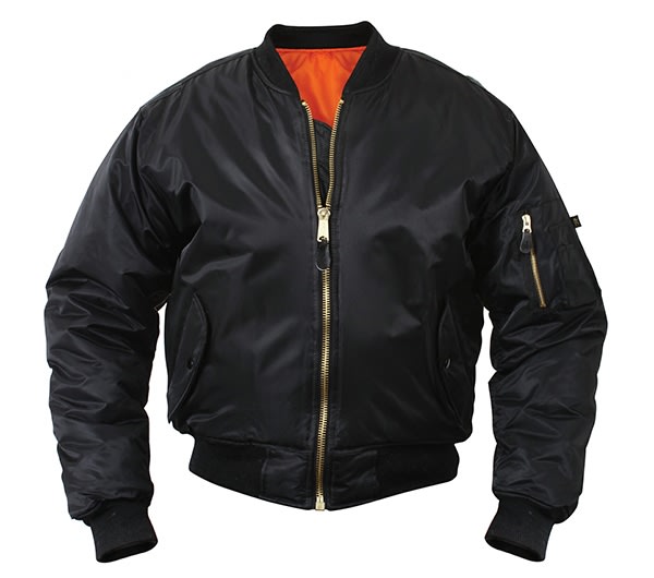 Rothco Black MA-1 Flight Jacket 7324