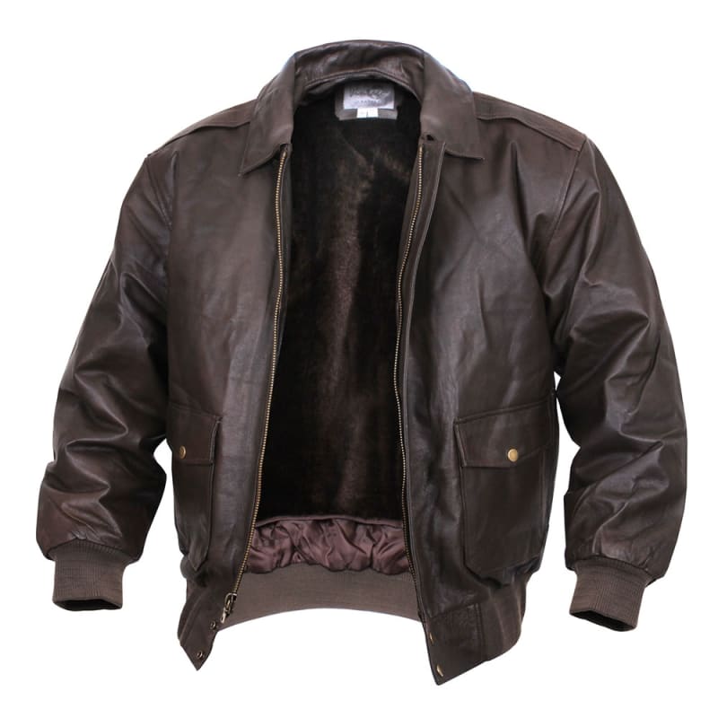 Rothco Brown A2 Leather Flight Jacket - 7577