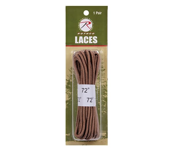 Rothco 72 inch Coyote Brown Boot Laces - 7808
