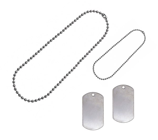 Rothco Dog Tag Set with Chains 8000