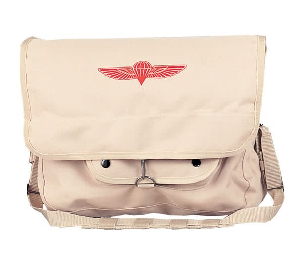Rothco Khaki Canvas Israeli Paratrooper Bag - 8120