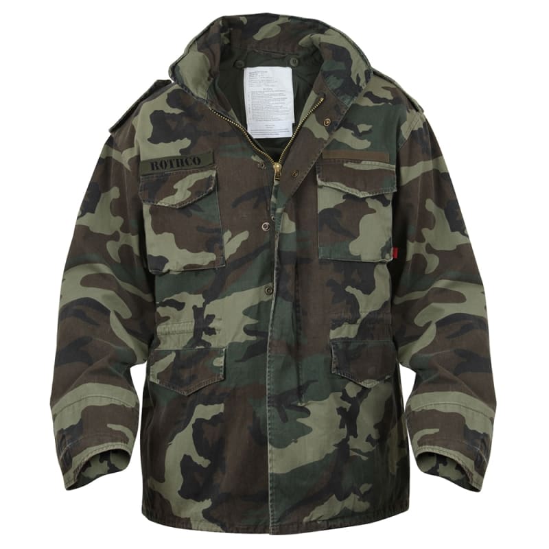 Rothco Woodland Camo Vintage M-65 Field Jacket - 8613