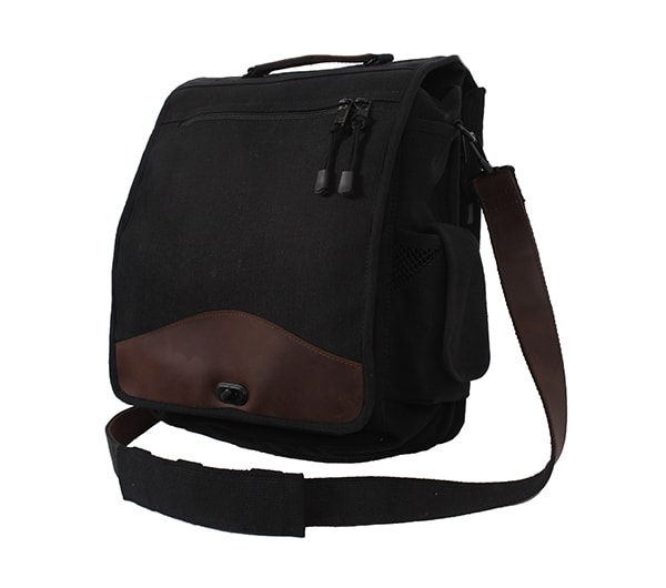 Rothco Black Vintage Canvas Engineer Bag - 8638
