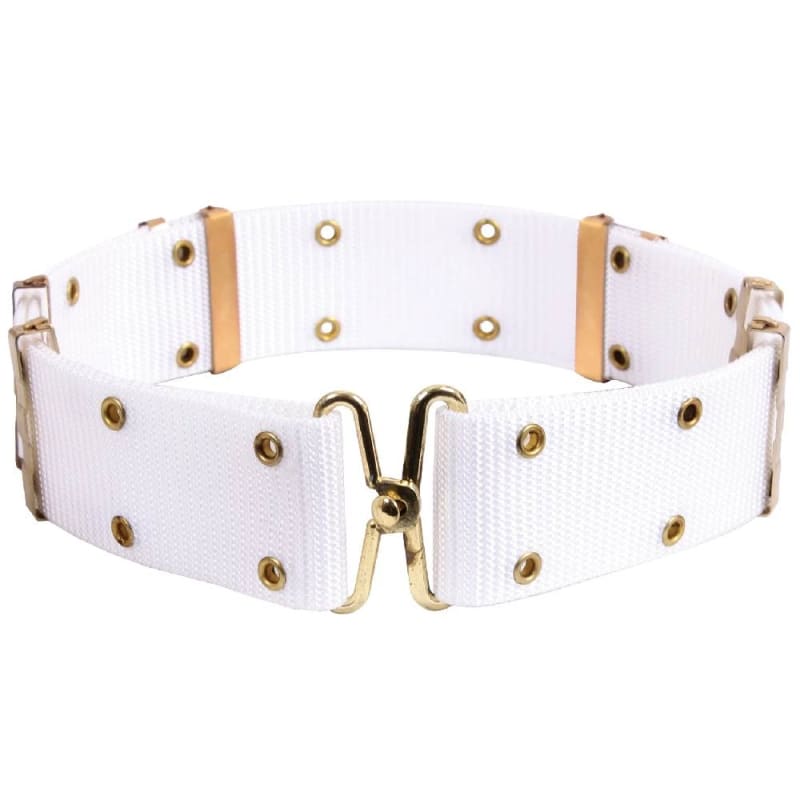 Rothco White Pistol Belt With Metal Buckles Belts - 9059