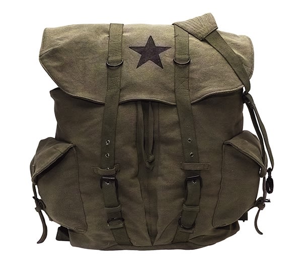 Rothco Olive Drab Vintage Star Back Pack - 9158