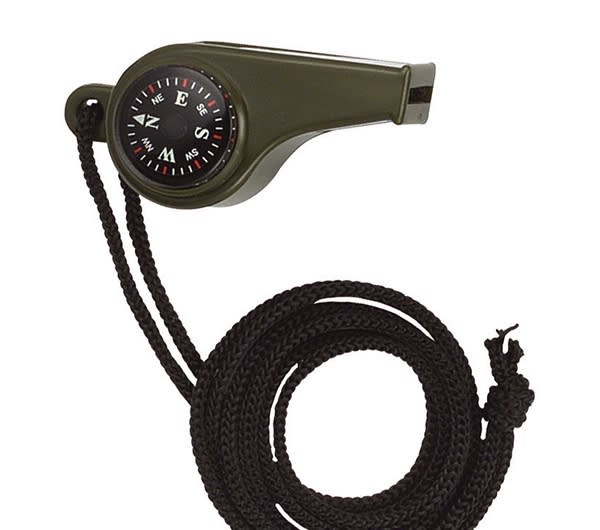 Rothco Olive Drab Whistle Compass & Thermometer - 9401