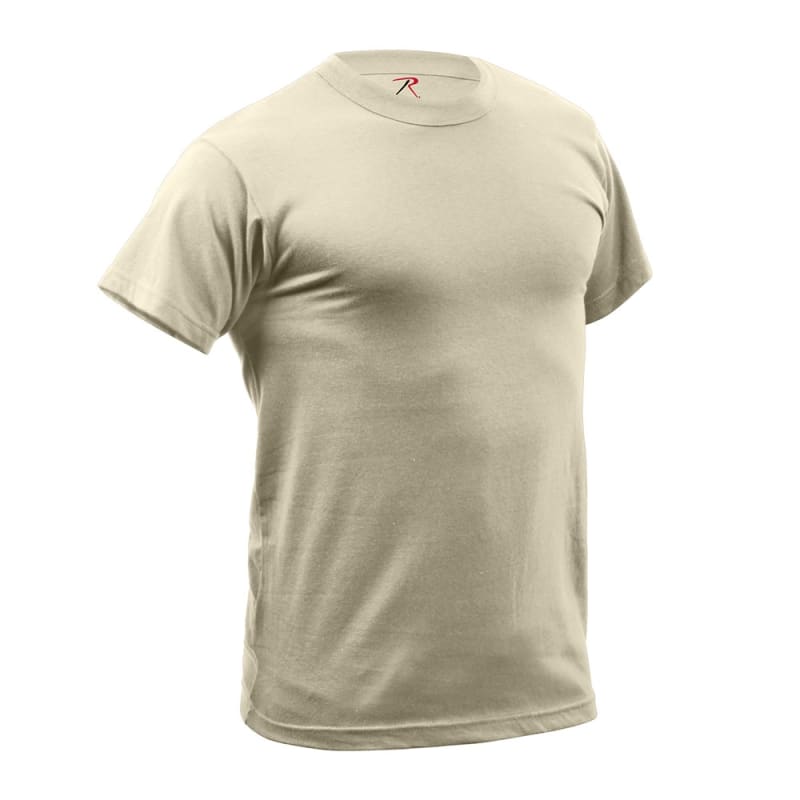 Rothco Tan Quick Dry Moisture Wick T-shirt - 9570