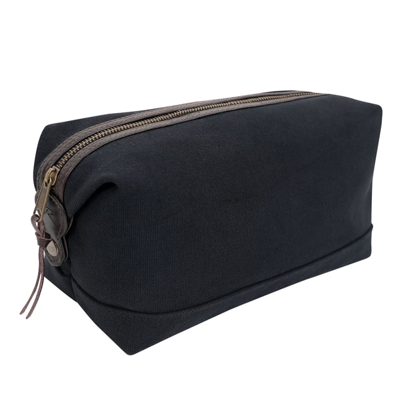 Rothco Black Canvas And Leather Travel Kit 9688