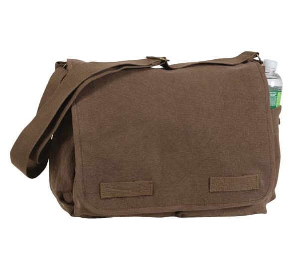 Rothco Brown Canvas Messenger Bag - 9694