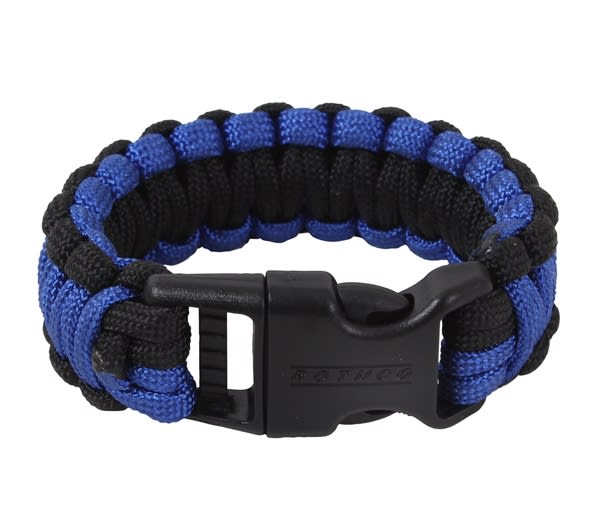 Rothco Black & Royal Blue Paracord Bracelet 973