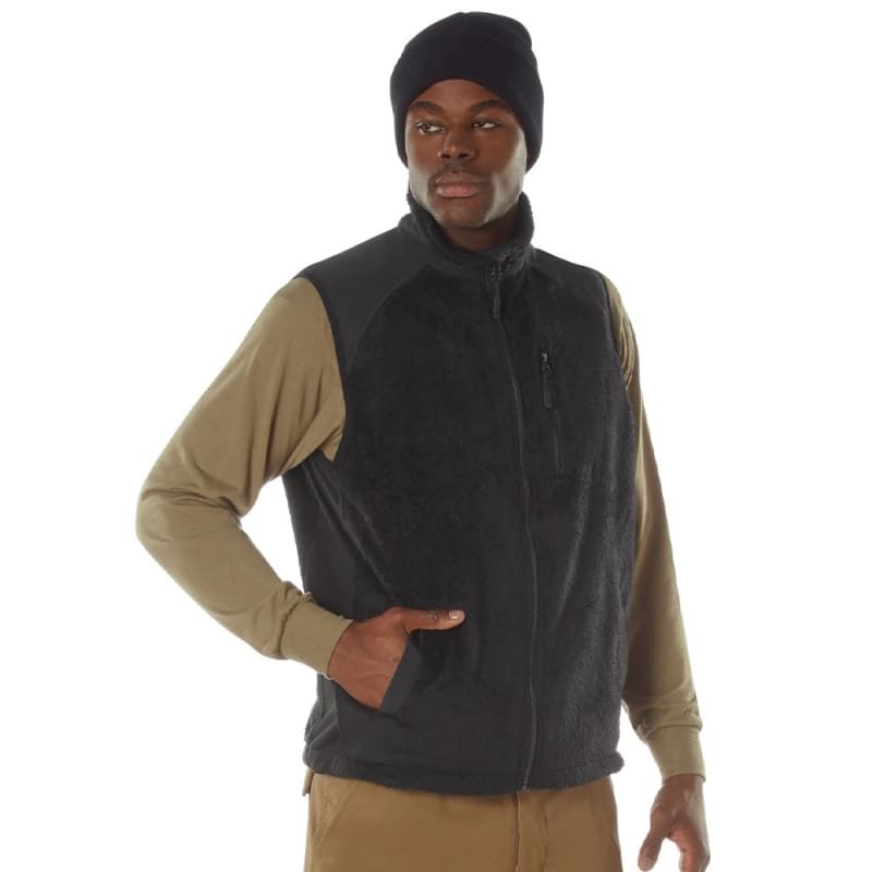 Rothco E.C.W.C.S. Black Fleece Vest 97380