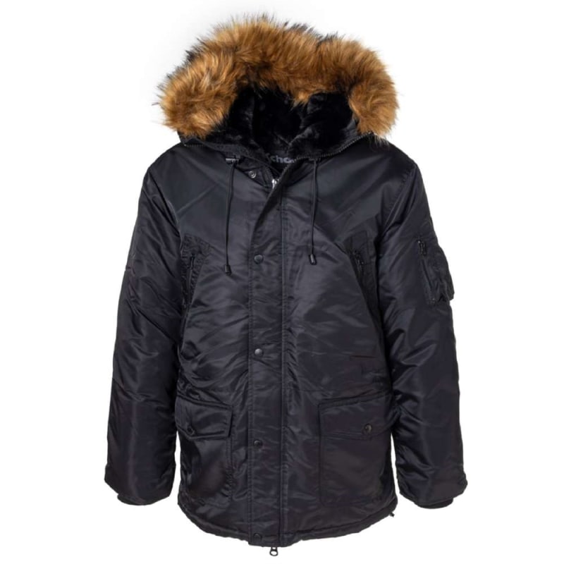 Schott Nylon Flight Satin N-3B Parka Jacket 9238