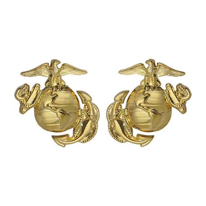US Marine Enlisted Collar Device Set MC-250