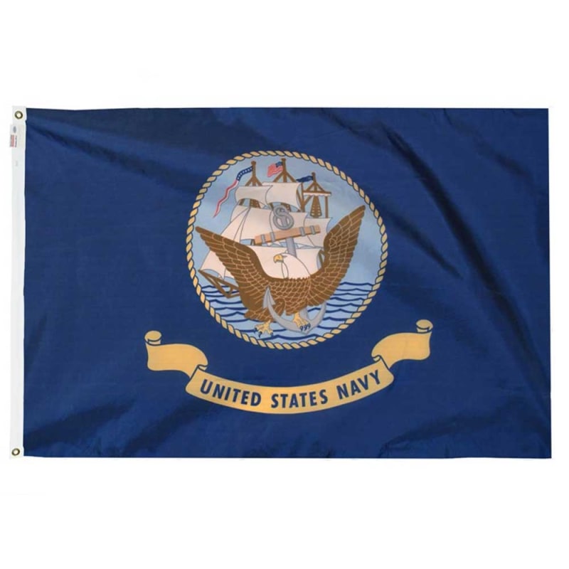Valley Forge Perma-Nyl 3x5 FT Nylon Navy Flag 335236910