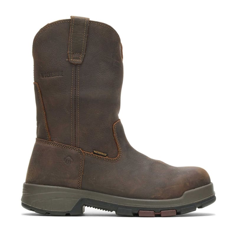 Wolverine Cabor Epx 10 Inch Waterproof Composite Toe slip on Wellington Work Boot W10318