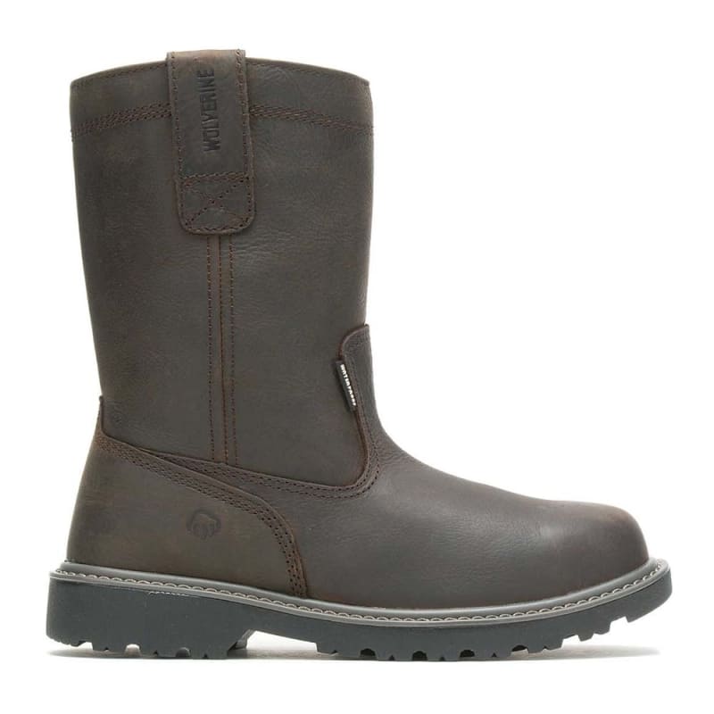 Wolverine Floorhand 10 Inch Waterproof Steel Toe Wellington Pull on Work Boot W10680